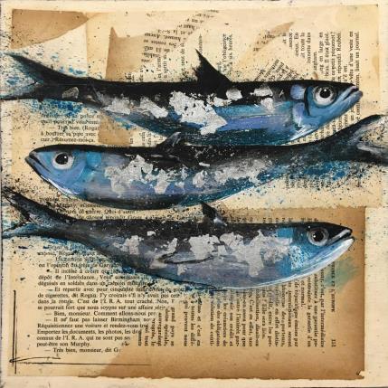 Peinture Pour cinquante mille livres par Locoge Alice | Tableau Figuratif Acrylique, Collage Animaux