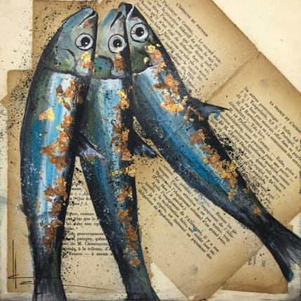 Peinture Il n'est rien de définitif dans la vie par Locoge Alice | Tableau Figuratif Acrylique, Collage Animaux