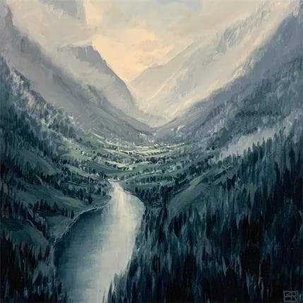 Peinture Steam from the mist par Requena Elena | Tableau Figuratif Huile Icones Pop, Portraits