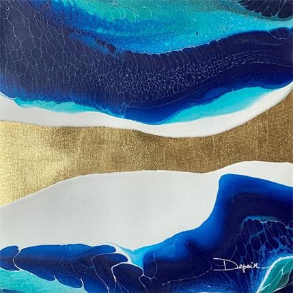 Gemälde Profondeurs Marines n°33 von Depaire Silvia | Gemälde Abstrakt Acryl Minimalistisch