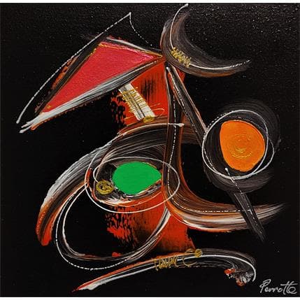 Peinture Moki par Perrotte | Tableau Abstrait Acrylique Minimaliste