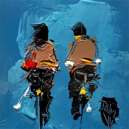 Peinture Nous deux par Raffin Christian | Tableau Figuratif Huile scènes de vie