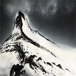 Peinture Shiny in the rain par Rey Julien | Tableau Figuratif Acrylique noir & blanc