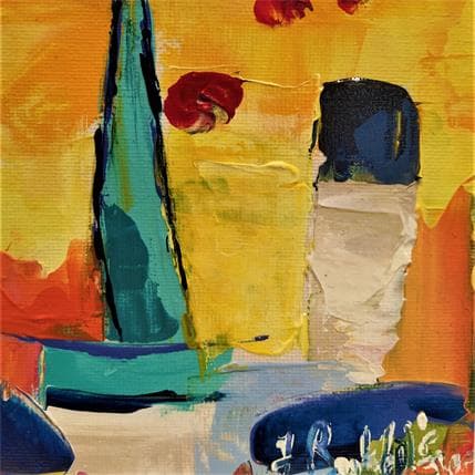 Peinture SUR ARCACHON par Bastide d´Izard Armelle | Tableau Abstrait Acrylique Paysages