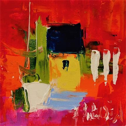 Peinture SUR L'ILE AUX OISEAUX par Bastide d´Izard Armelle | Tableau Abstrait Acrylique Paysages