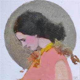 Pintura Dans mes pensées por Anton | Pintura Figurative Acrylic Portrait