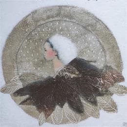 Pintura L'envolée por Anton | Pintura Figurative Acrylic Portrait