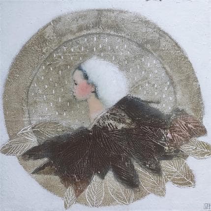 Peinture L'envolée par Anton | Tableau Figuratif Acrylique Portraits