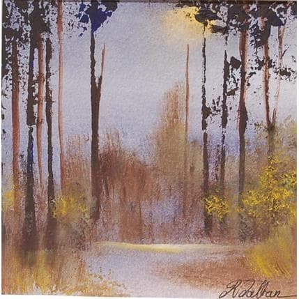 Peinture Doux Marécage par Dalban Rose | Tableau Figuratif Huile Paysages