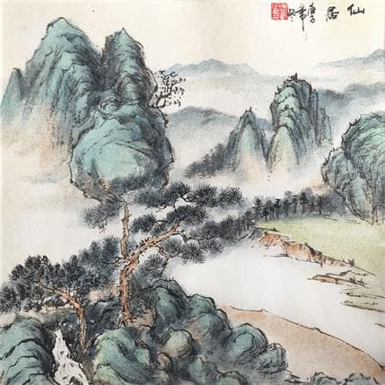Peinture Life of immortal par Yu Huan Huan | Tableau Figuratif Paysages
