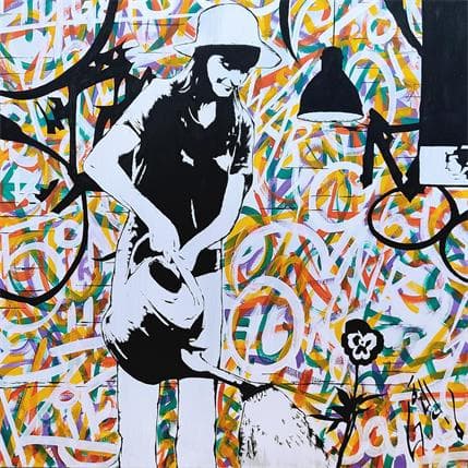 Peinture What we need par Di Vicino Gaudio Alessandro | Tableau Street Art Acrylique scènes de vie