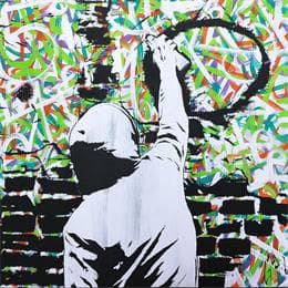 Painting The imperfect circle by Di Vicino Gaudio Alessandro | Painting Street art Acrylic Life style