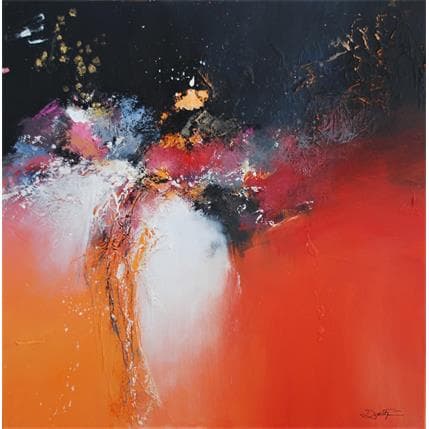 Peinture Là Maintenant par Dupetitpré Roselyne | Tableau Abstrait Acrylique minimaliste