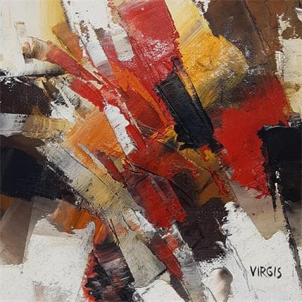 Peinture Quick and sharp par Virgis | Tableau Abstrait Huile Minimaliste