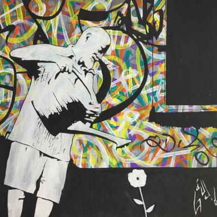 Peinture good time for a change par Di Vicino Gaudio Alessandro | Tableau Street Art Acrylique, Graffiti scènes de vie