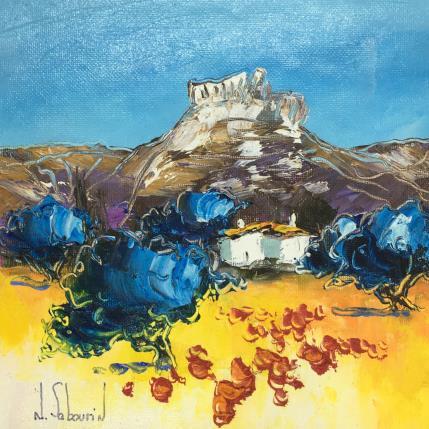 Peinture COQUELICOTS DU GARLABAN par Sabourin Nathalie | Tableau  Huile