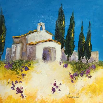 Peinture EGLISE D_EYGALIERES par Sabourin Nathalie | Tableau Figuratif Huile Icones Pop
