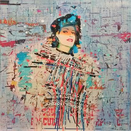 Peinture MME MOLOTOV par Vieux Thierry | Tableau Pop-art Acrylique Portraits